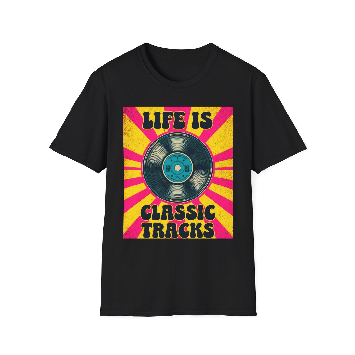 Classic Tracks T-Shirt – Vintage Vinyl 'Life Is Classic Tracks' Tee