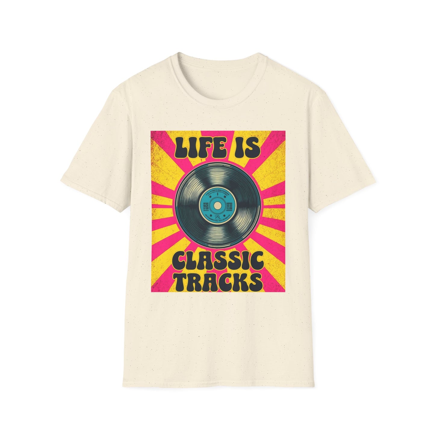 Classic Tracks T-Shirt – Vintage Vinyl 'Life Is Classic Tracks' Tee