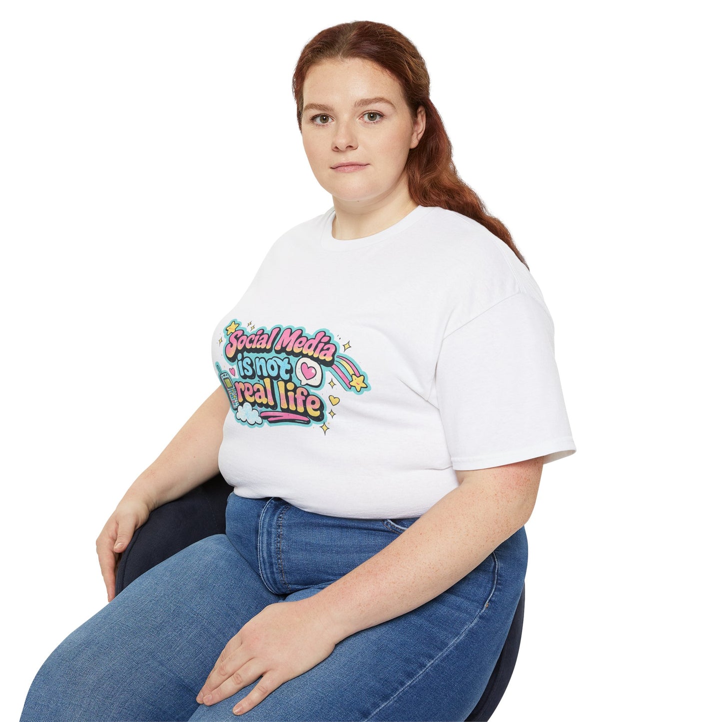 Social Media Is Not Real Life Tee