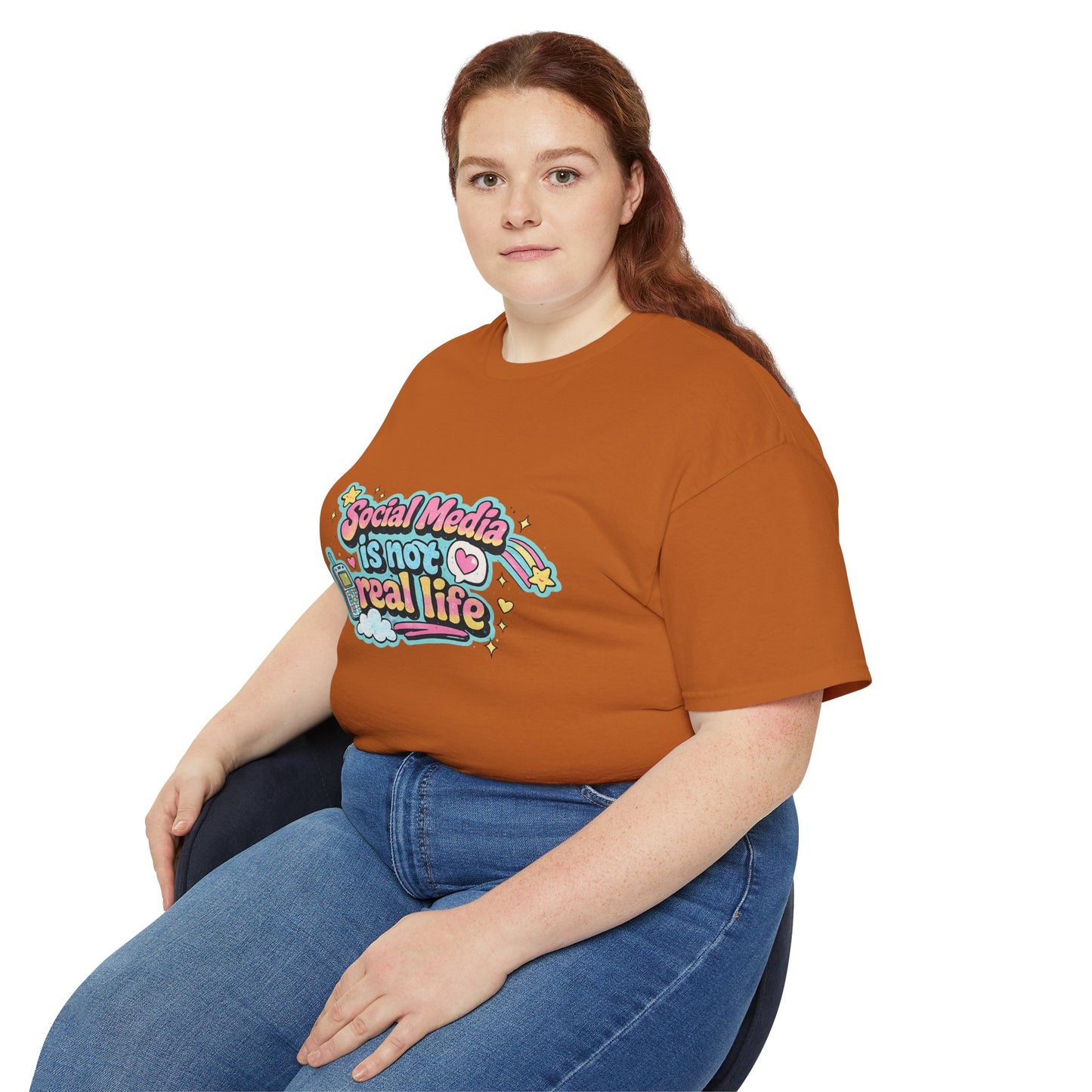 Social Media Is Not Real Life Tee
