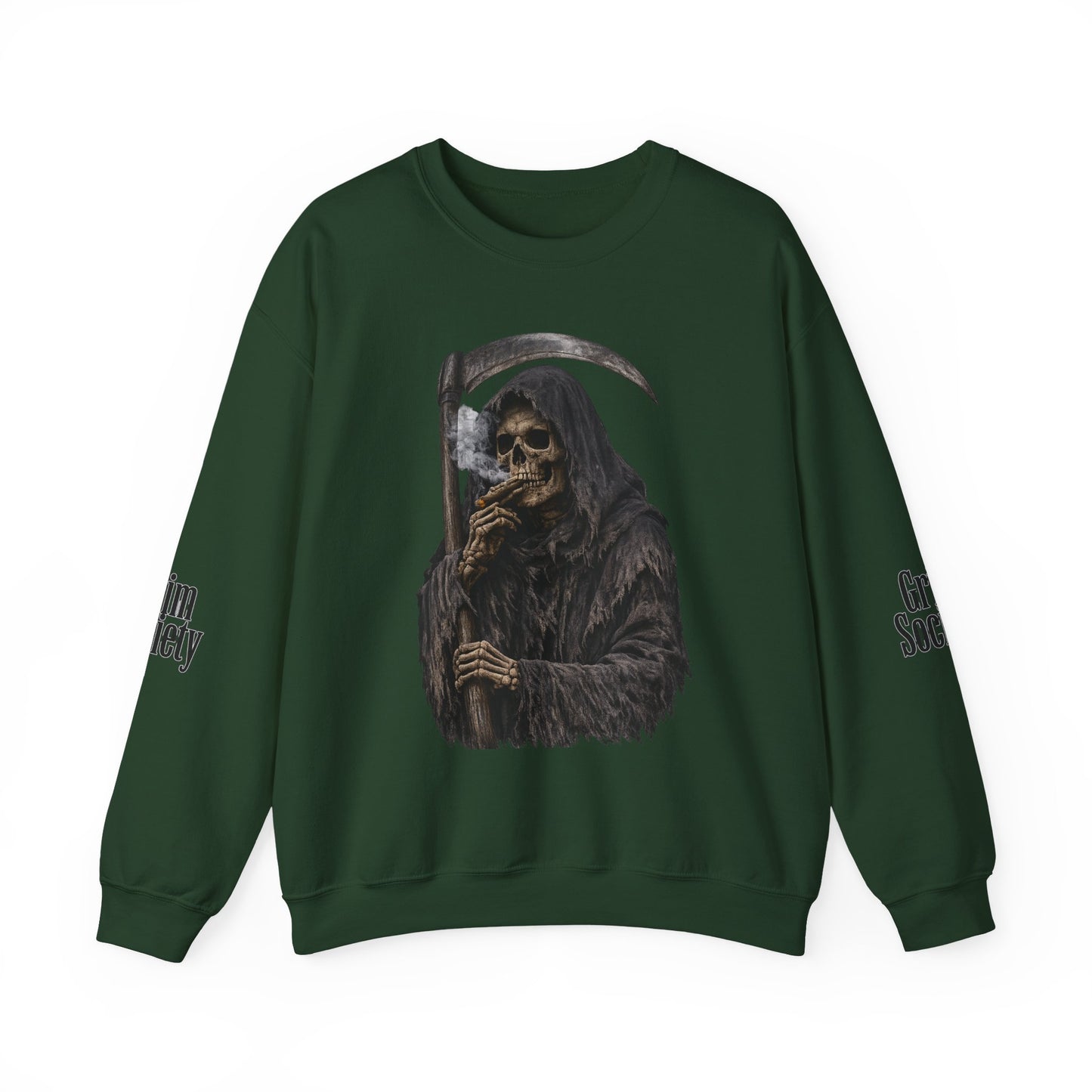 Grim Reaper Sweatshirt Gothic Streetwear Crewneck