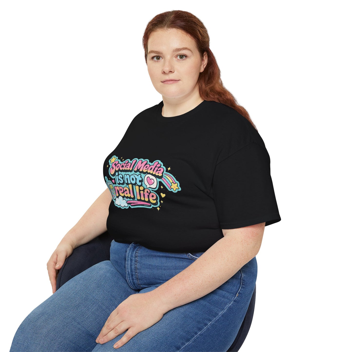 Social Media Is Not Real Life Tee