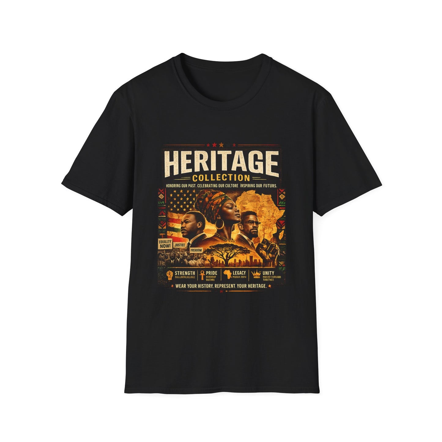Heritage Collection African American History Graphic Tee | Cultural Pride Shirt