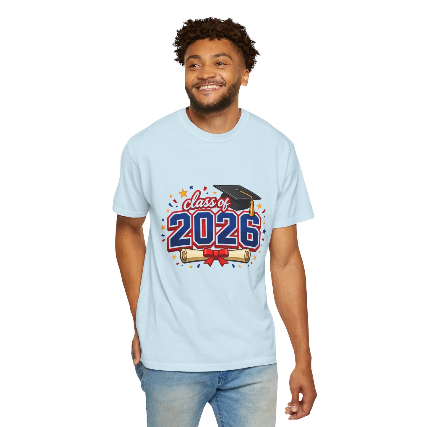 Class of 2026 Graduation T-Shirt — Cap & Diploma Celebration Tee
