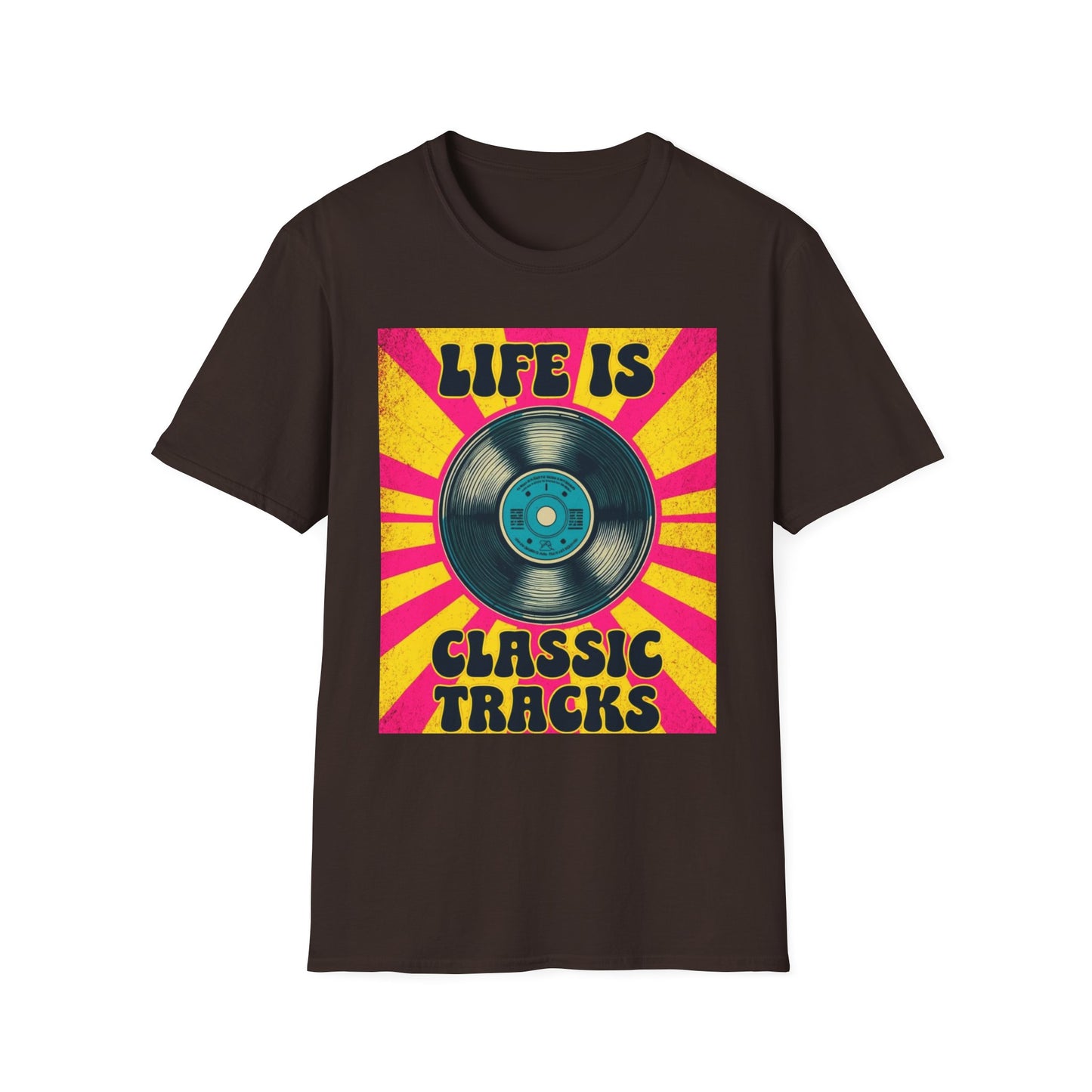 Classic Tracks T-Shirt – Vintage Vinyl 'Life Is Classic Tracks' Tee