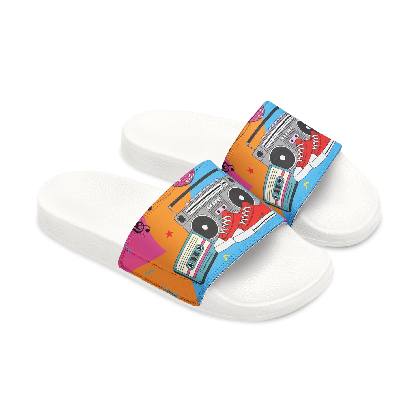 Retro Boombox Graphic Women's Sandals