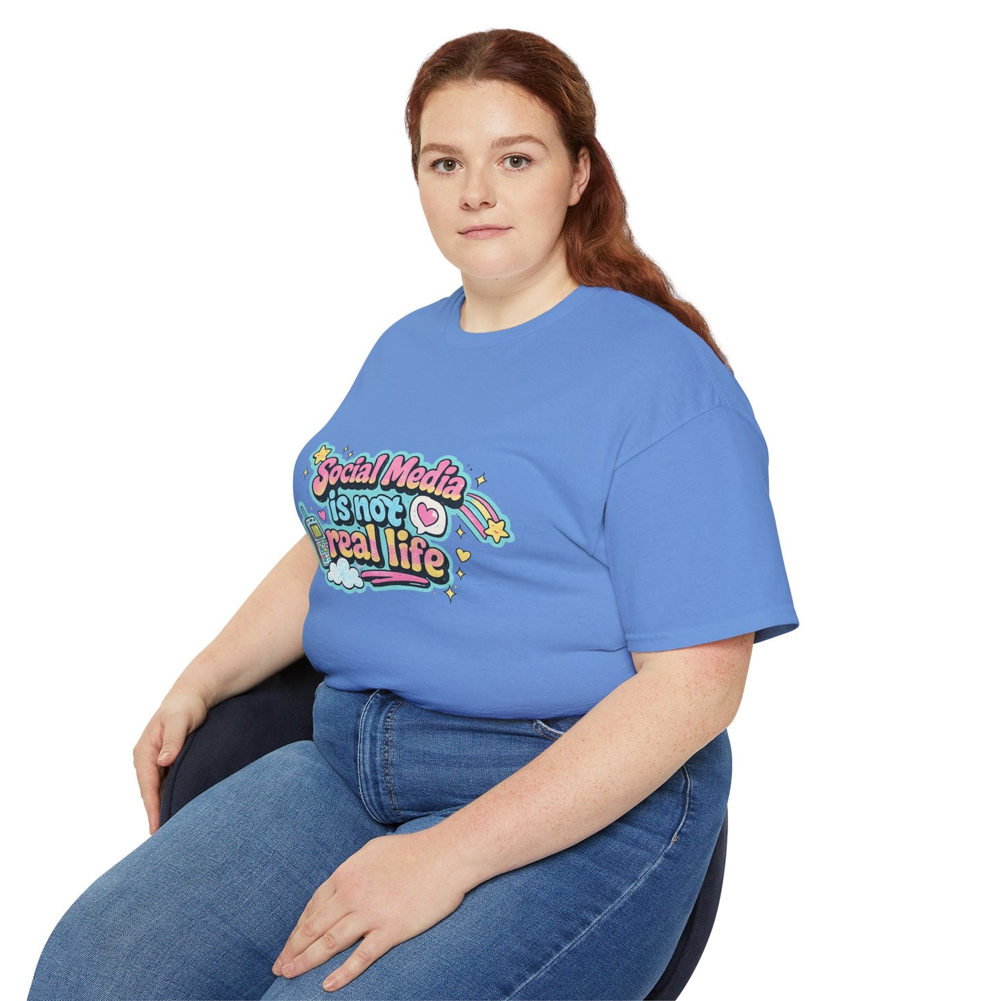 Social Media Is Not Real Life Tee