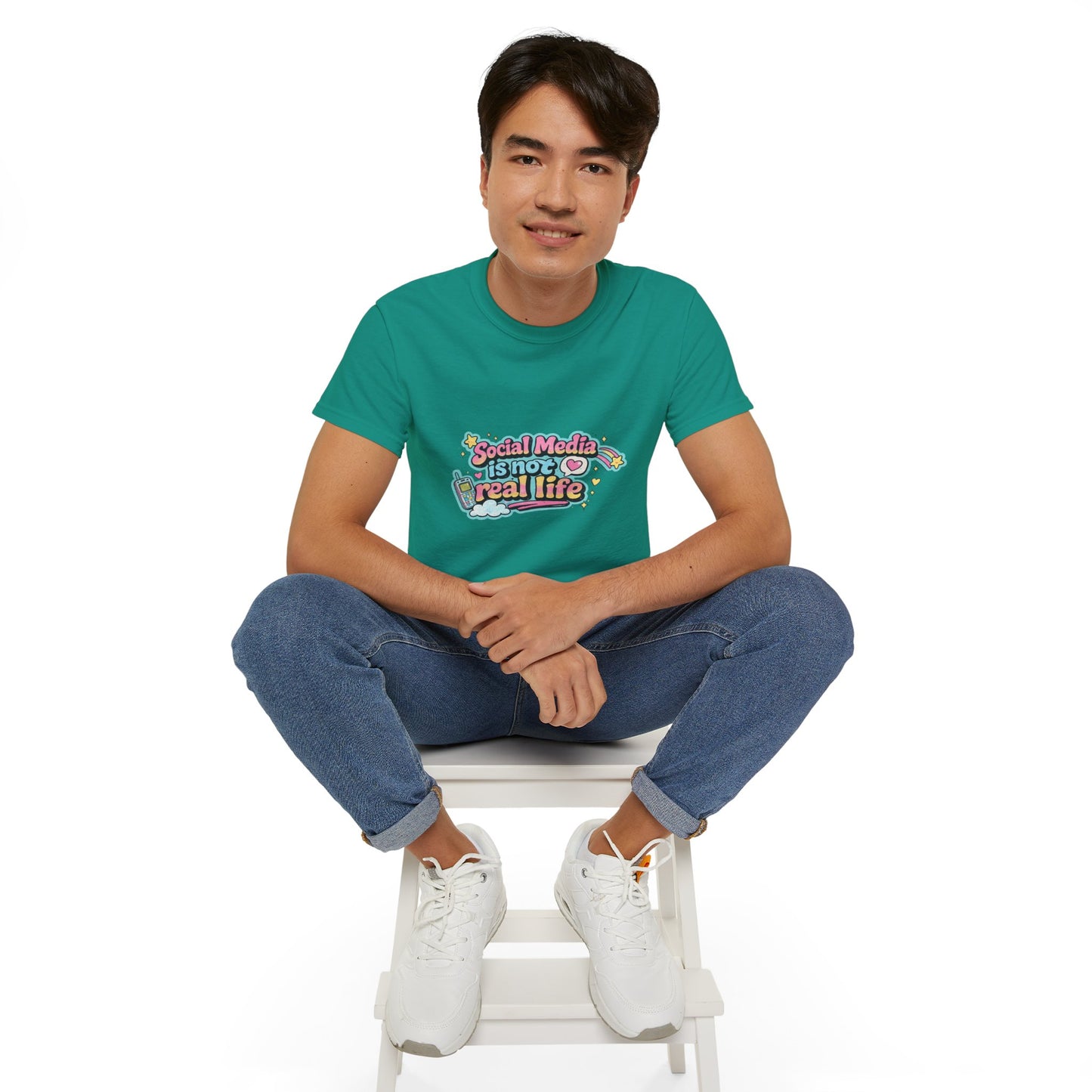 Social Media Is Not Real Life Tee