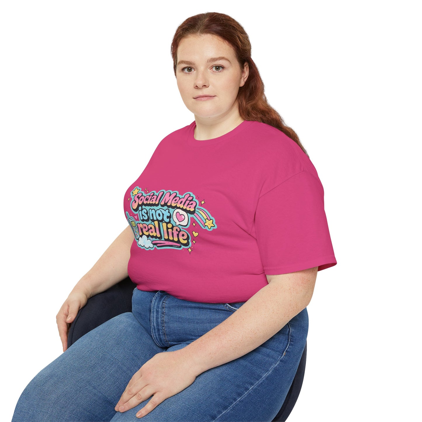 Social Media Is Not Real Life Tee