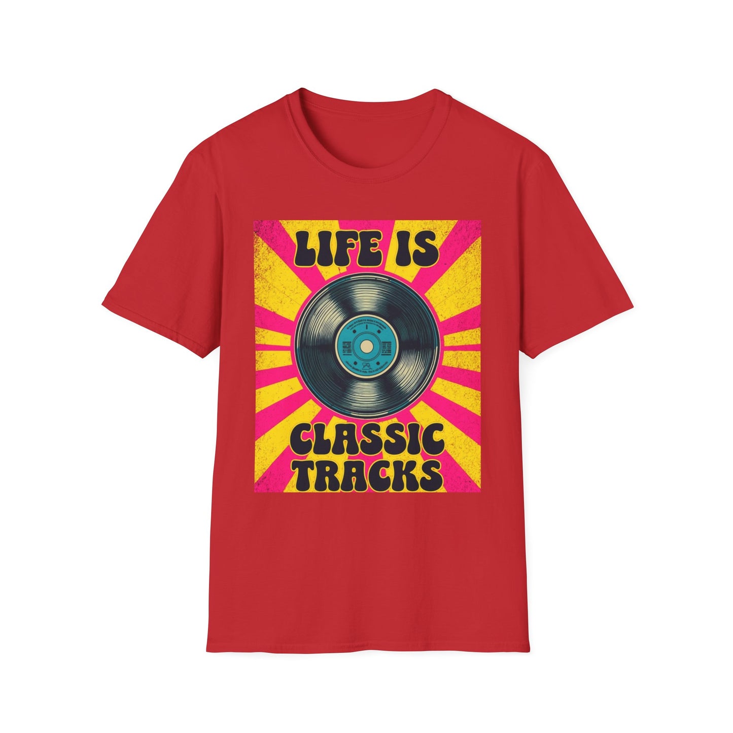 Classic Tracks T-Shirt – Vintage Vinyl 'Life Is Classic Tracks' Tee