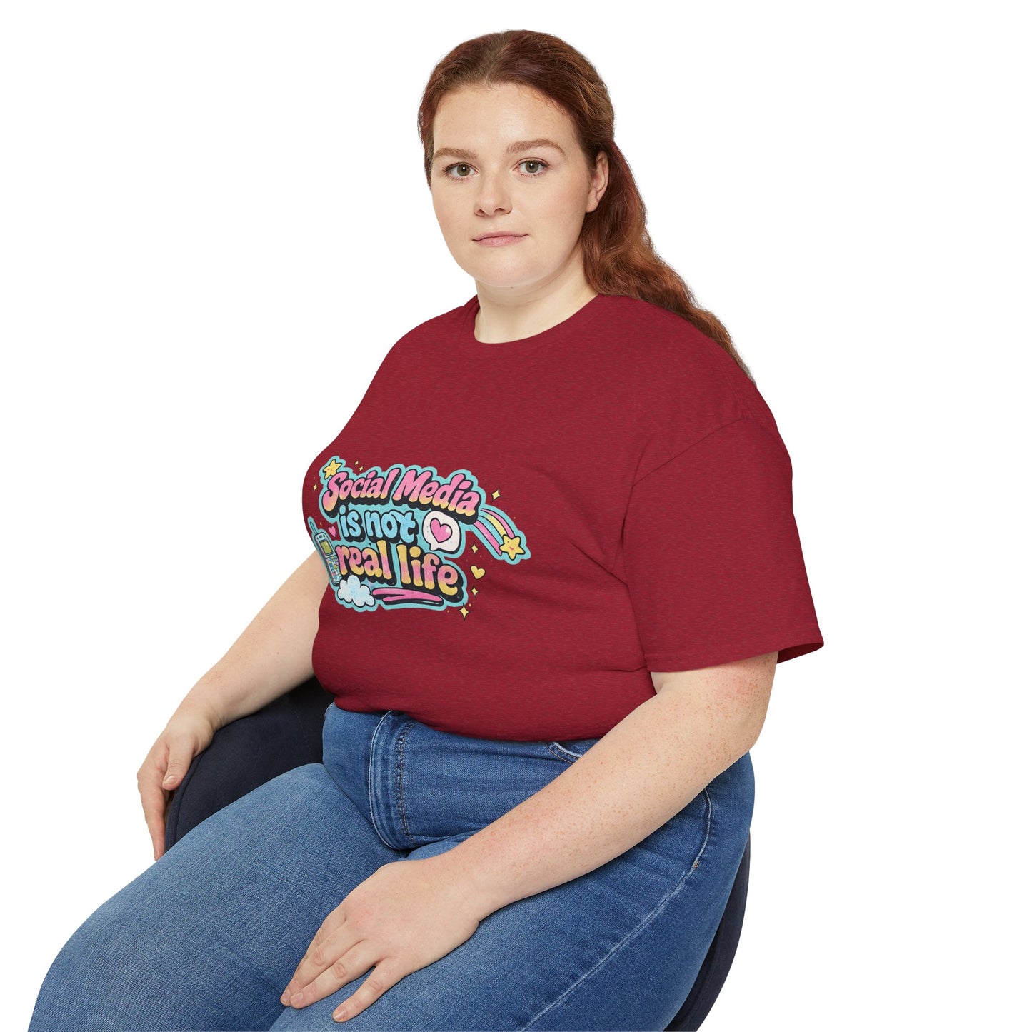 Social Media Is Not Real Life Tee