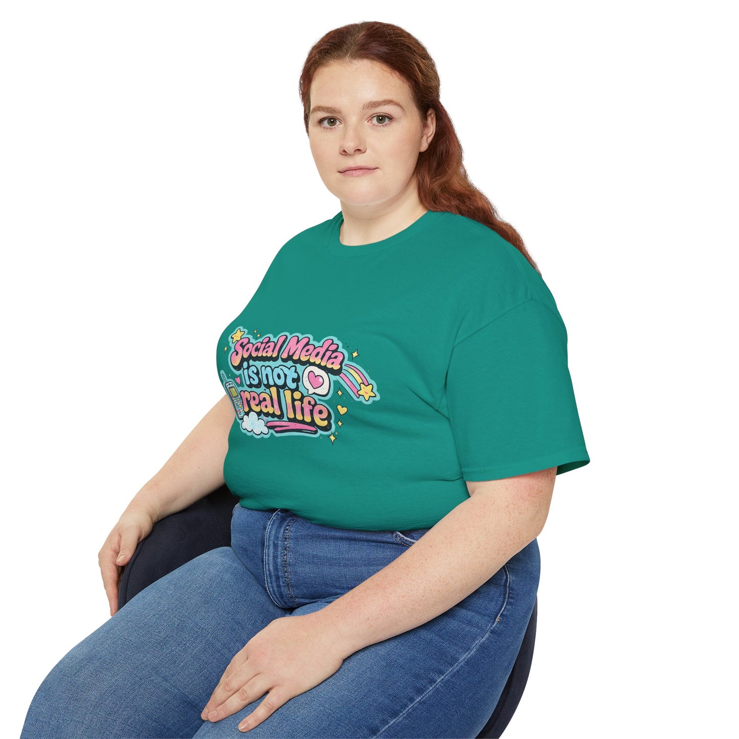 Social Media Is Not Real Life Tee