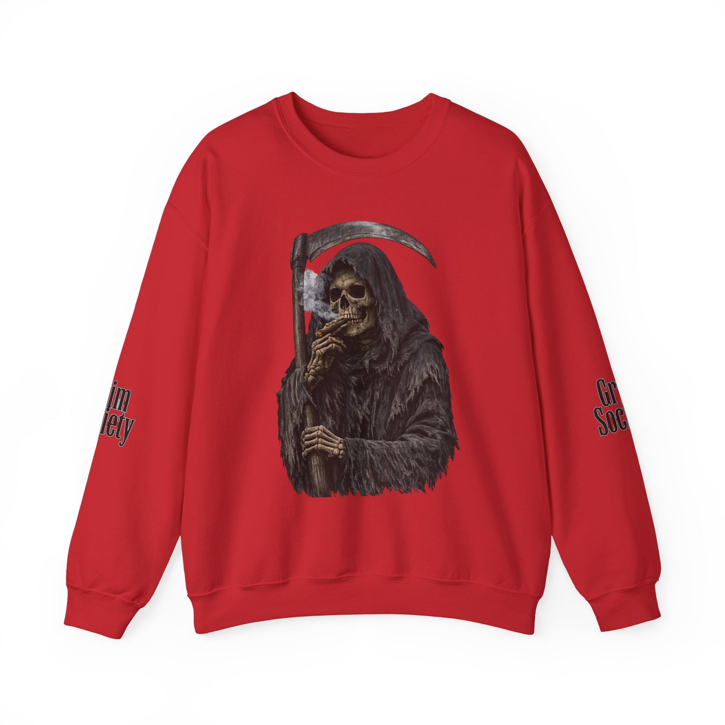 Grim Reaper Sweatshirt Gothic Streetwear Crewneck