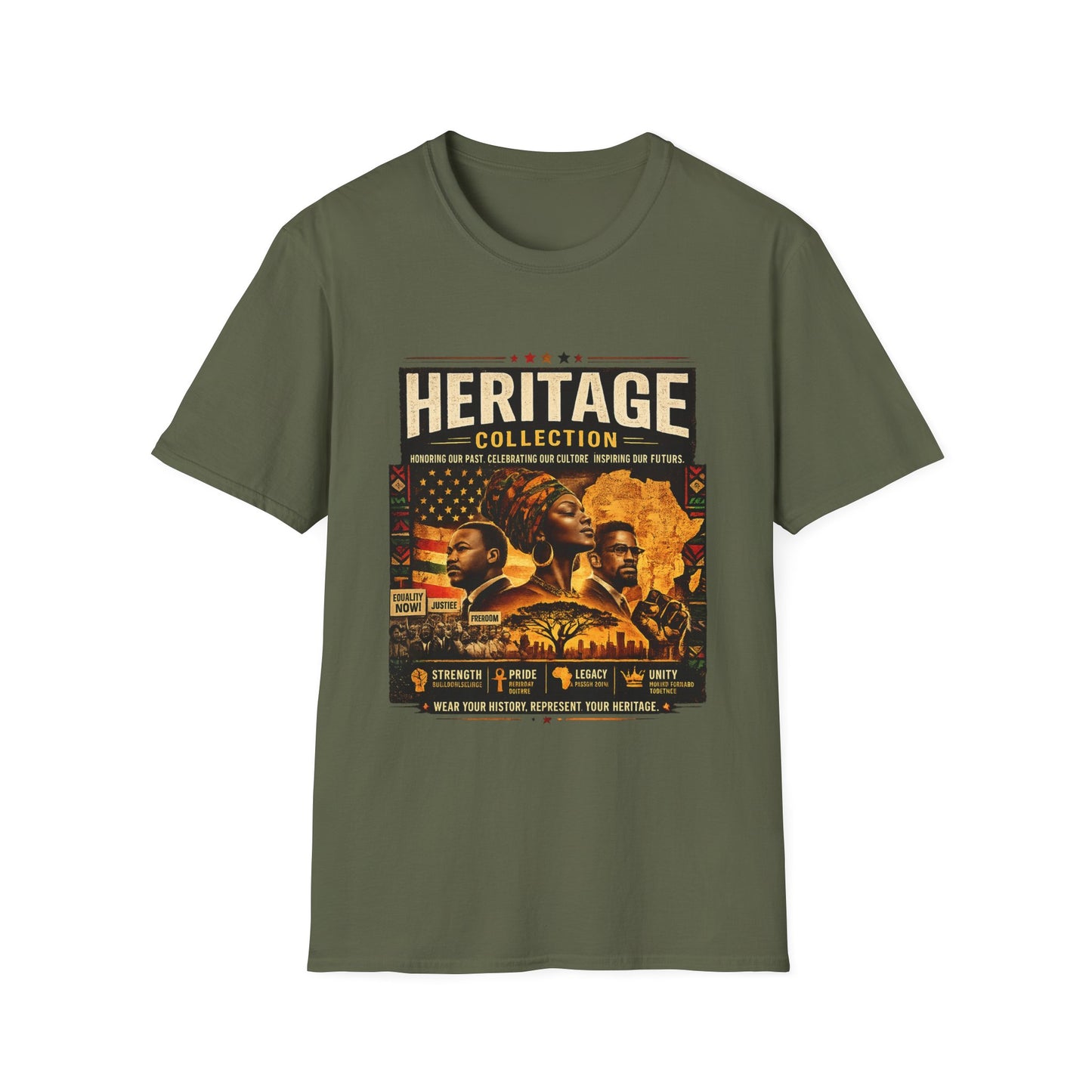 Heritage Collection African American History Graphic Tee | Cultural Pride Shirt