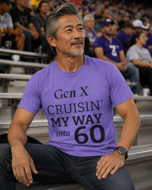 Gen X Cruisin' My Way Into T-Shirt — Retro 70s-80s Vintage Cruise Tee