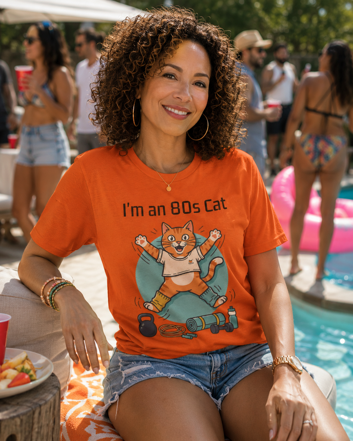 "I’m an 80s Cat" Vintage Workout Graphic Tee
