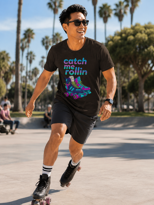 Catch Me Rollin' Tee — Casual Graphic T-Shirt
